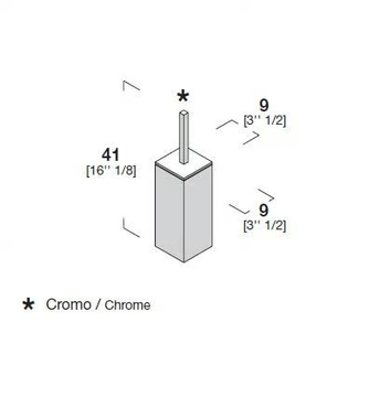 UNICO - Corian® toilet brush by Rexa - view 3