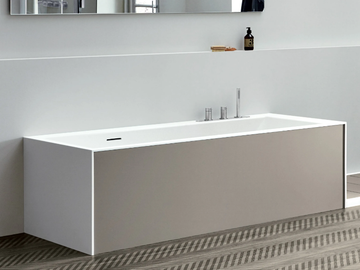 UNICO WITH PANELS - Rectangular Corian® bathtub by Rexa - view 2