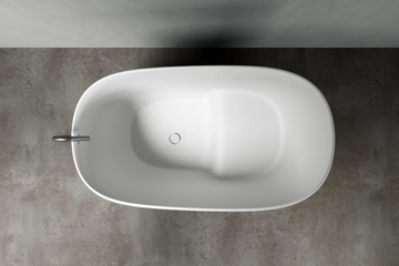 DIP - Freestanding seated oval Korakril™ bathtub by Rexa - view 3