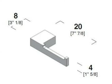 UNICO - Corian® toilet roll holder by Rexa - view 3