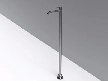 MAE - Contemporary style floor standing single handle stainless steel washbasin mixer by Rexa - view 2