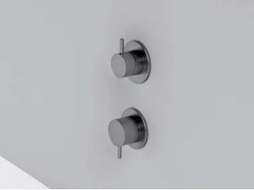 MAE - 2 hole stainless steel shower mixer with diverter by Rexa - view 2