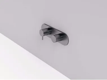 MAE - Shower tap with plate by Rexa - view 2