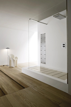 ALTEREGO - Built-in Corian® bathtub with shower by Rexa - view 3