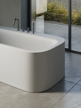 R1 - Freestanding oval Korakril™ bathtub by Rexa - view 3