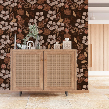 FLORAL - Panoramic wallpaper with floral pattern by Rimura - view 3