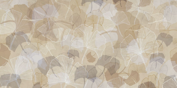 GINKGO - Panoramic wallpaper with floral pattern by Rimura - view 3