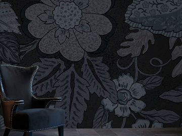 HEATHER - Panoramic wallpaper with floral pattern by Rimura - view 2