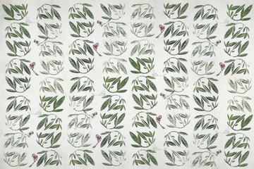 LEAVES - Panoramic wallpaper with floral pattern by Rimura - view 3