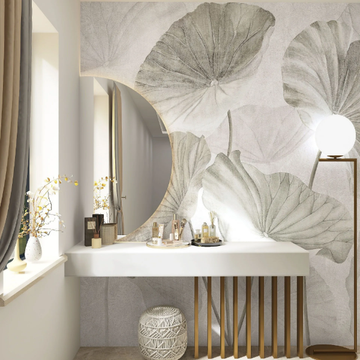 NELUMBO - Wallpaper with floral pattern by Rimura - view 3