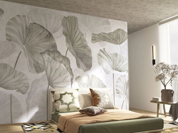 NELUMBO - Wallpaper with floral pattern by Rimura - view 2