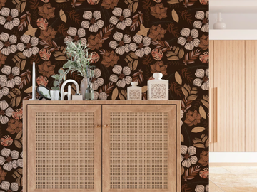 FLORAL - Panoramic wallpaper with floral pattern by Rimura - view 2