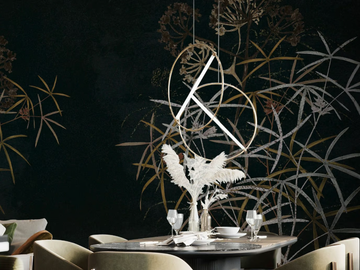 FUSCUS - Panoramic wallpaper with floral pattern by Rimura - view 2