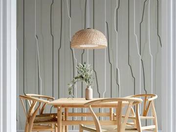 TECNIC - Striped panoramic wallpaper by Rimura - view 2