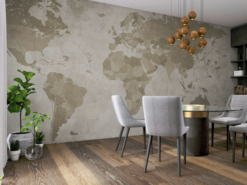 WORLDMAP - Panoramic wallpaper with map by Rimura - view 2