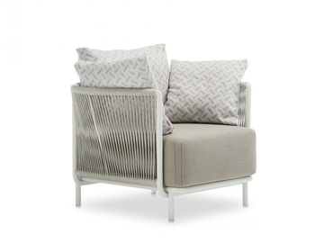QUEEN - Armchair woven with polyester rope by Roberti - view 2