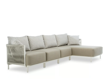 QUEEN - Sofa woven with polyester rope by Roberti - view 2