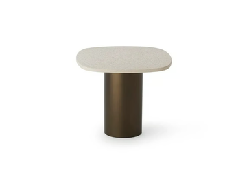 ARMÀN - Square terrazzo garden side table by Roberti - view 3