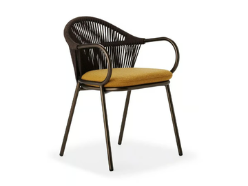 QUEEN - Aluminium chair with armrests by Roberti - view 2
