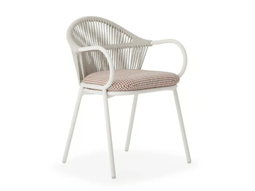 QUEEN - Aluminium chair with armrests by Roberti - view 3