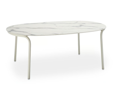 CHARME - Oval HPL table by Roberti - view 2