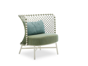 CHARME - Armchair woven with polyester rope by Roberti - view 2