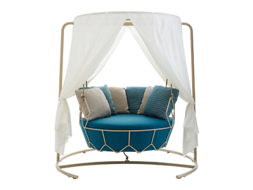 GRAVITY LIGHT - Canopy garden swing sofa by Roberti - view 2