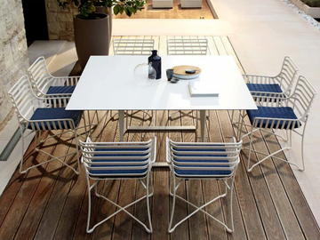 HAMPTONS GRAPHICS - Metal table by Roberti - view 2