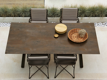 HAMPTONS GRAPHICS - Rectangular HPL garden table by Roberti - view 2