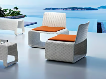 HAMPTONS - Garden aluminium easy chair by Roberti - view 3