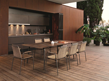 PORTOFINO - Garden chair with armrests by Roberti - view 3