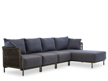 QUEEN - Sofa woven with polyester rope by Roberti - view 3