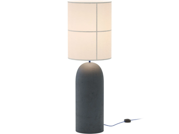 RANIA - Cement table lamp with fabric shade by Robin - view 2