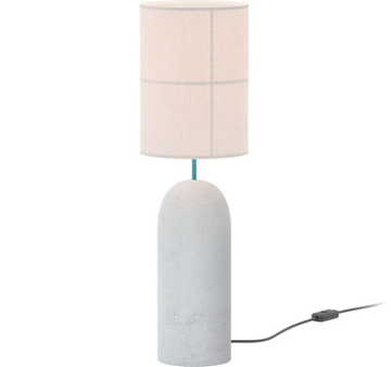 RANIA - Concrete floor lamp with fabric shade by Robin - view 3