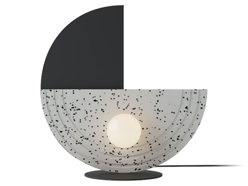 REGINA FRONT - Iron and recycled plastic table lamp by Robin - view 2