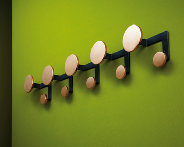 PLANET - Wall-mounted aluminium coat rack by Rosconi - view 3