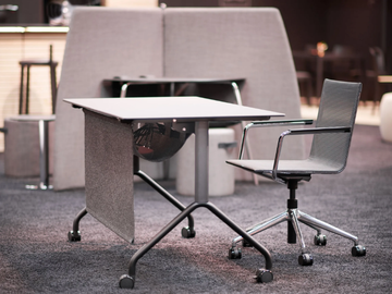 FX TABLE - Folding workstation desk with casters by Rosconi - view 2