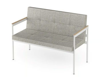 DACOR - Upholstered fabric bench with back by Rosconi - view 2