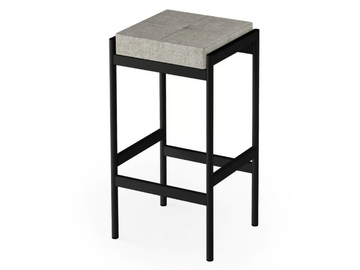 DACOR - High upholstered stool by Rosconi - view 3