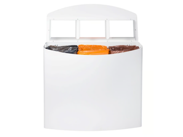 LIDO - Stainless steel waste paper bin for waste sorting by Rosconi - view 2