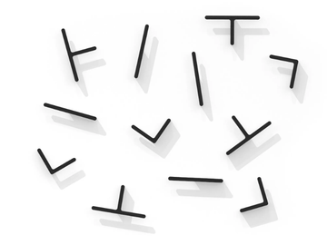 MÁS - Wall-mounted aluminium coat rack by Rosconi - view 2