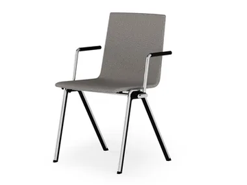 BLAQ WOOD - Upholstered chair with armrests by Rosconi - view 2