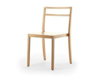 BONNIE & CLYDE - Stackable solid wood chair open back by Rosconi - view 2
