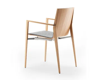 TENDO - Upholstered fabric chair with armrests by Rosconi - view 2