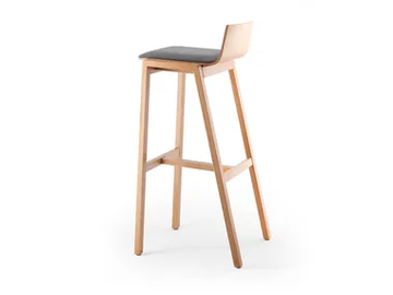 PAN - High upholstered stackable stool by Rosconi - view 2
