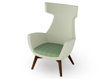 LOUNGE 620 - Upholstered fabric armchair with armrests by Rosconi - view 2