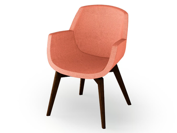 LOUNGE 630 - Fabric chair with fire retardant padding by Rosconi - view 3