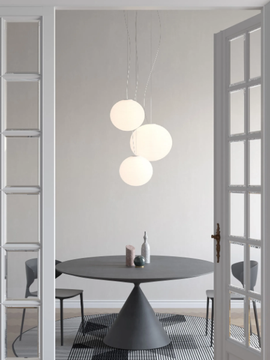 FLOW GLASS - LED blown glass pendant lamp by Rotaliana - view 3