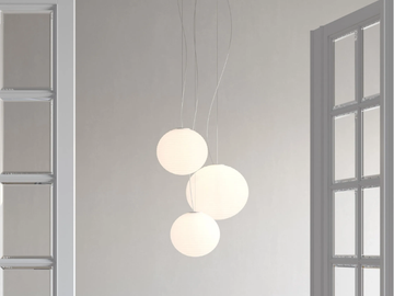 FLOW GLASS - LED blown glass pendant lamp by Rotaliana - view 2