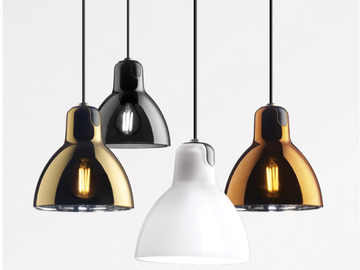 LUXY GLAM - LED glass and steel pendant lamp by Rotaliana - view 2